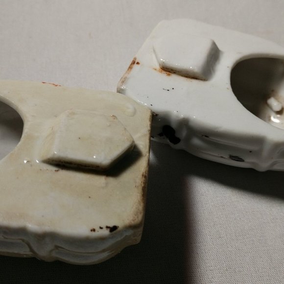 Bird Feeders Vintage Milk Glass Bird Cage - Picture 7 of 8